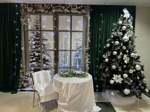 Санаторий «Курортная больница», Кисловодск. Санаторий в новогоднее время